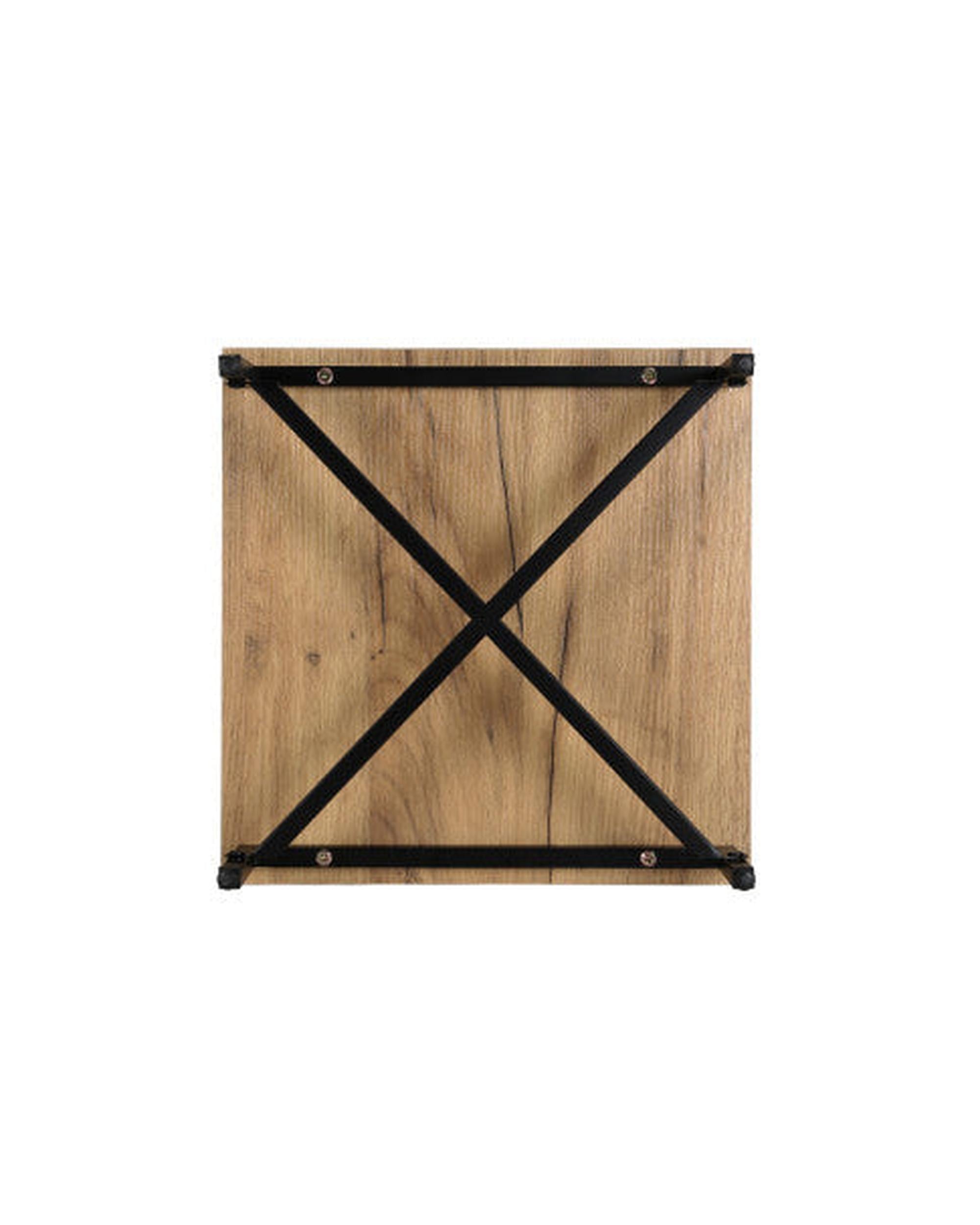 Artiss Bedside Table Drawers Shelf Side Nightstand Storage Bedroom Rust Oak Artiss