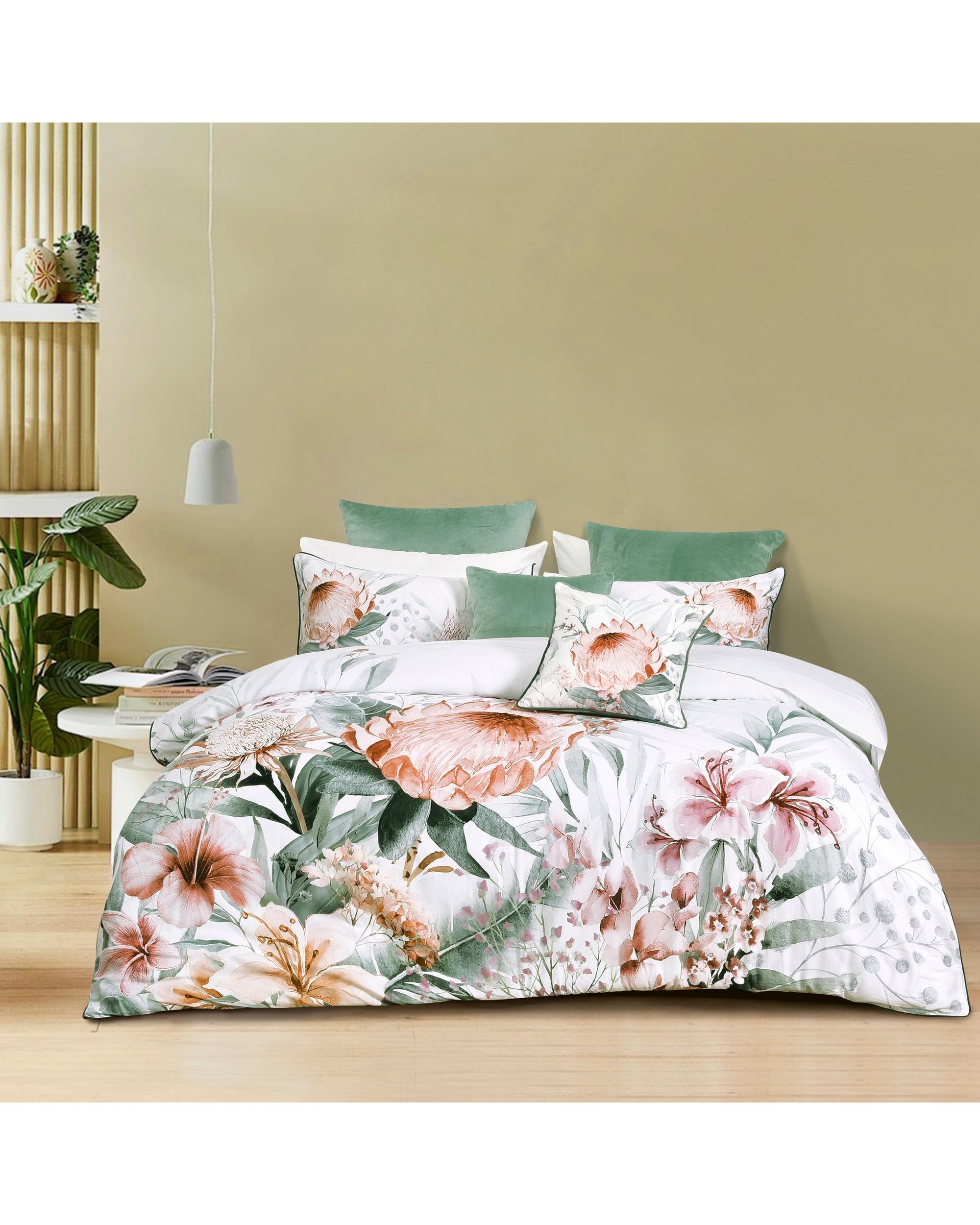 Bianca Bedding Sariya White Cotton Sateen Quilt Cover Set Bianca Bedding