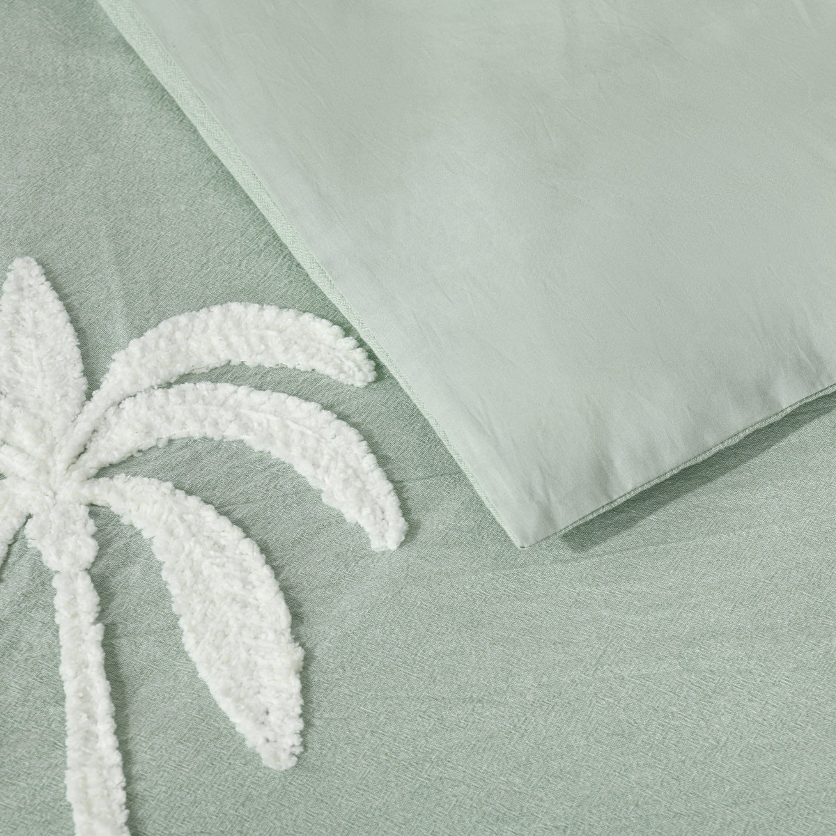 Bianca Bedding Palm Cove Sage Cotton Quilt Cover Set