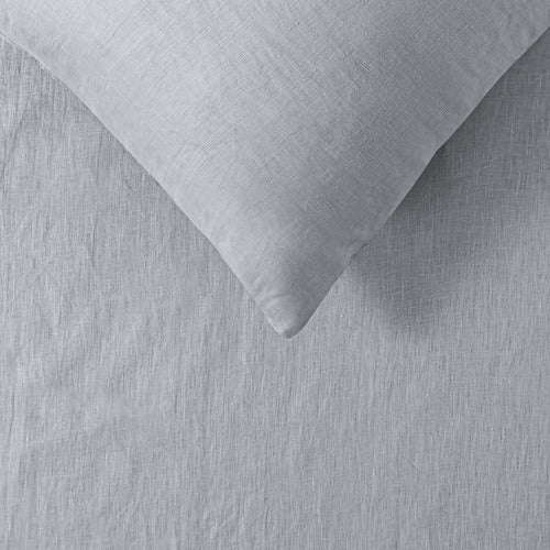 Vintage Design Dove Grey French Linen Quilt Cover Set Vintage Design