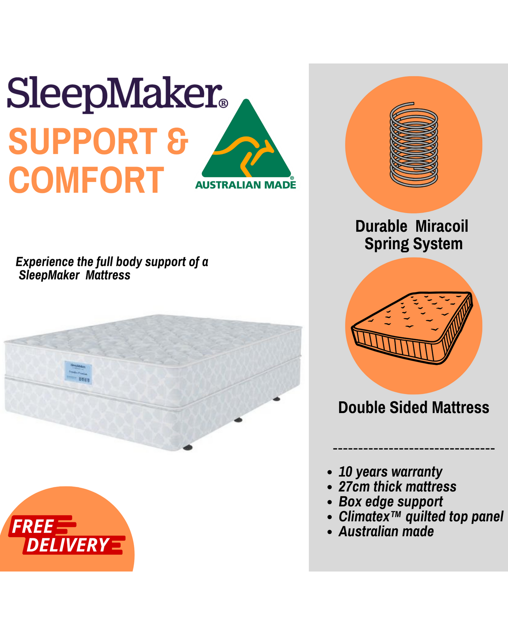 SleepMaker Executive Premium Double Sided - Medium SleepMaker