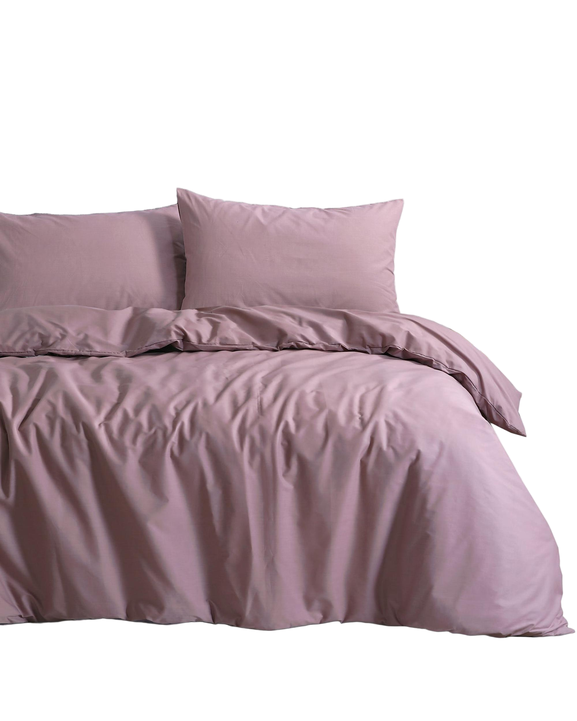 Amsons Royale Cotton Quilt Duvet Doona Cover Set with Europeon pillowcases - Dusky Pink Amsons