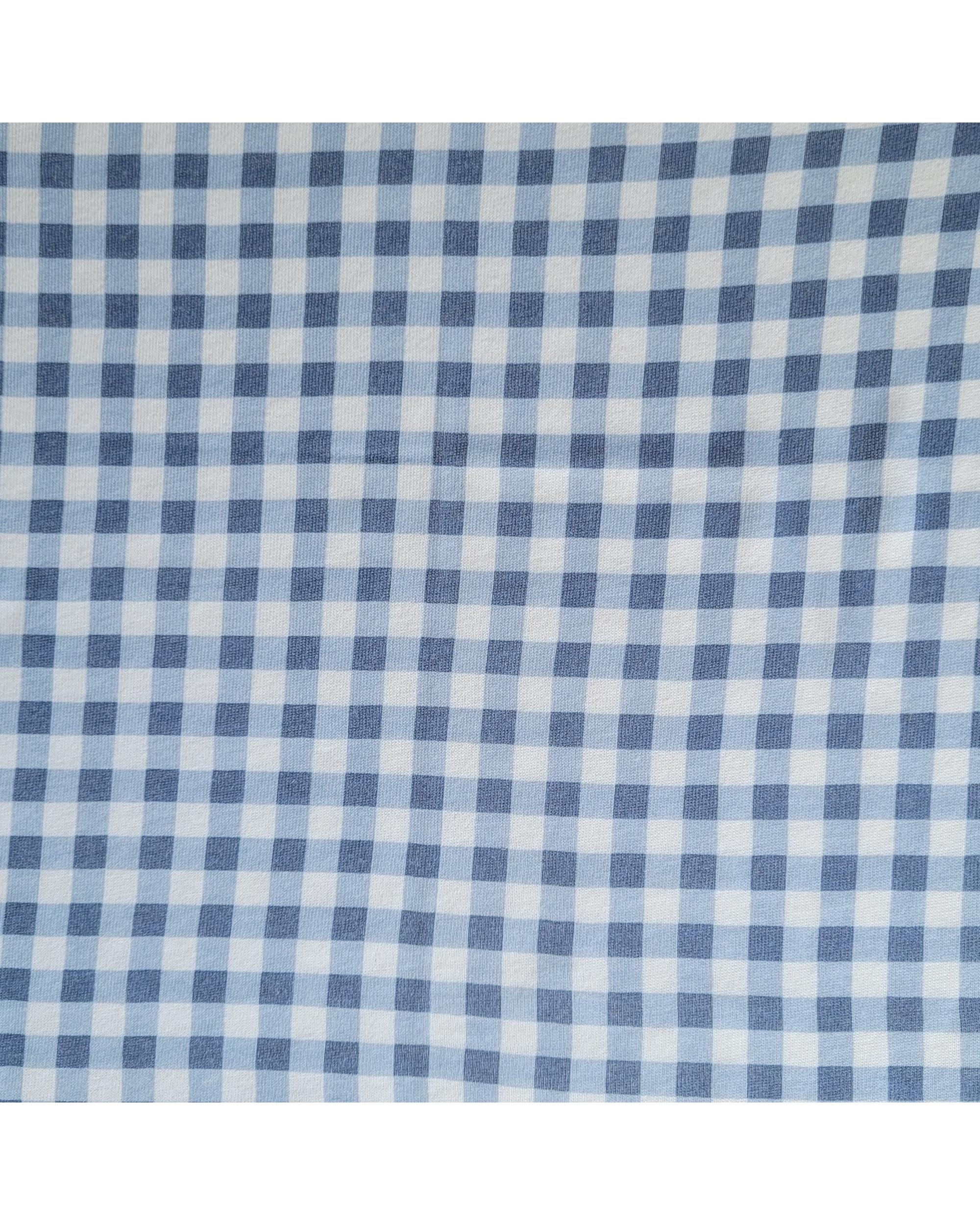 Dusty Blue Gingham Waterproof Pillow Case The Midnight Gang
