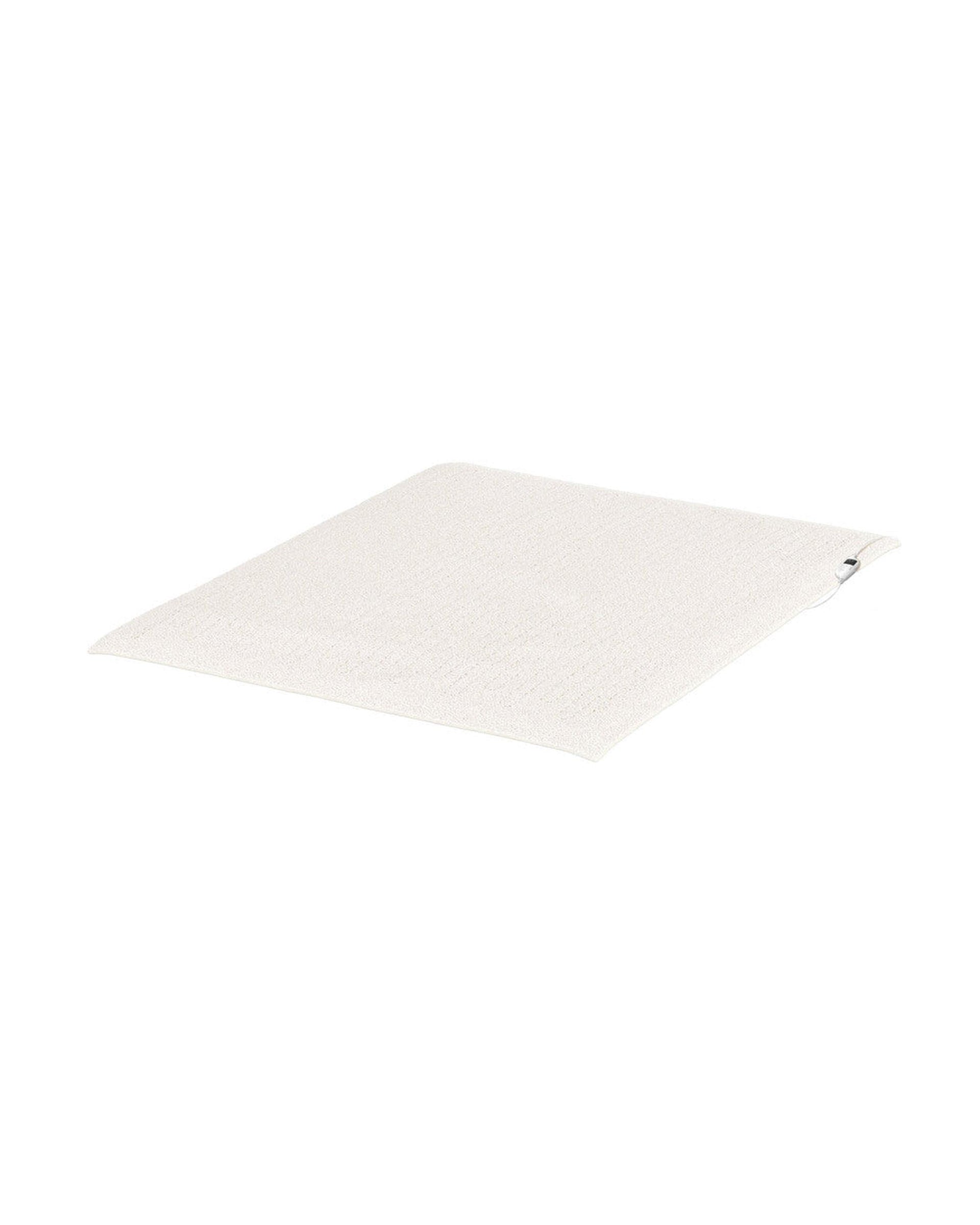 Electric Heated Throw Rug Washable Flannel Cream Bedra