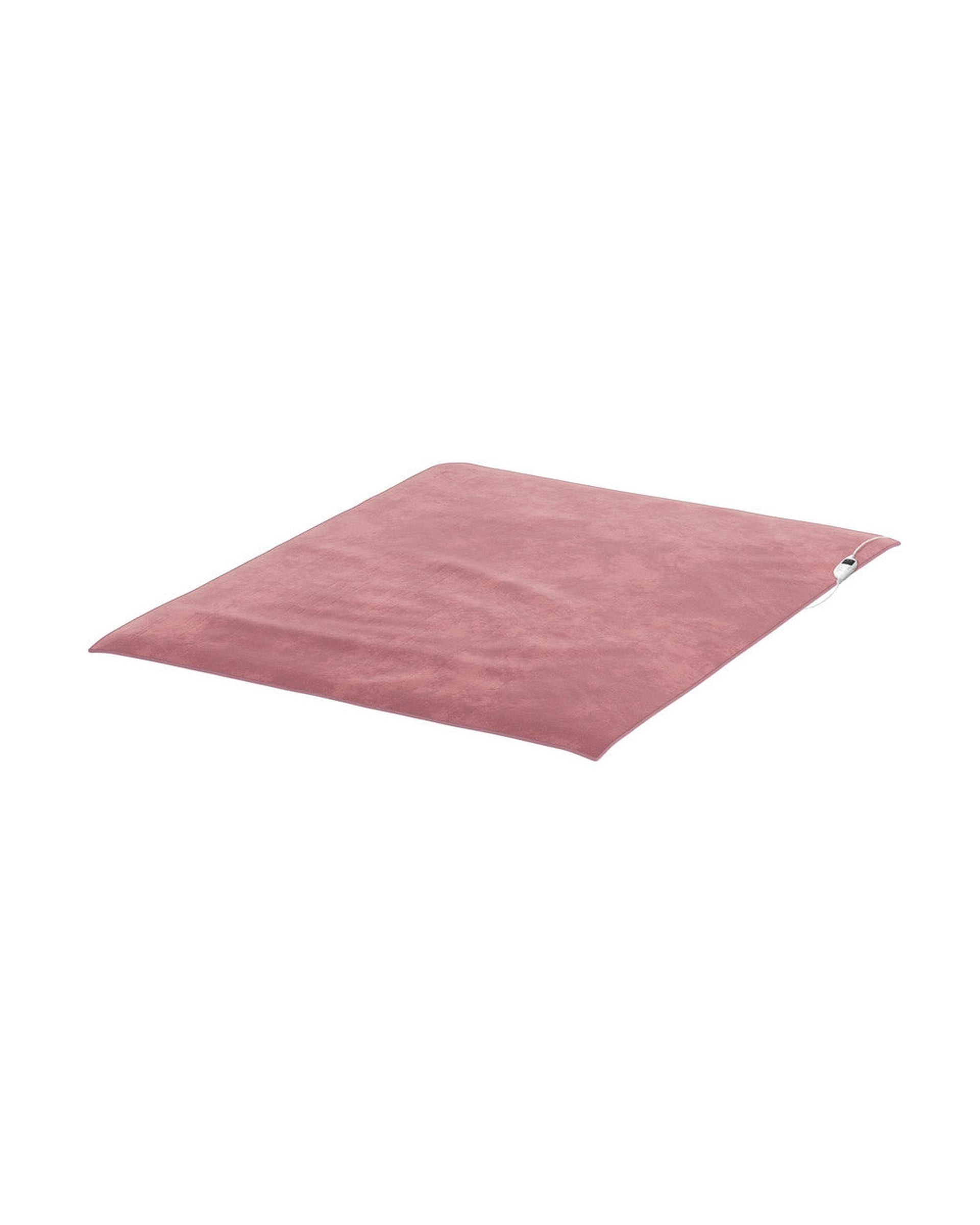 Washable Electric Heated Throw Rug Flannel Pink Bedra