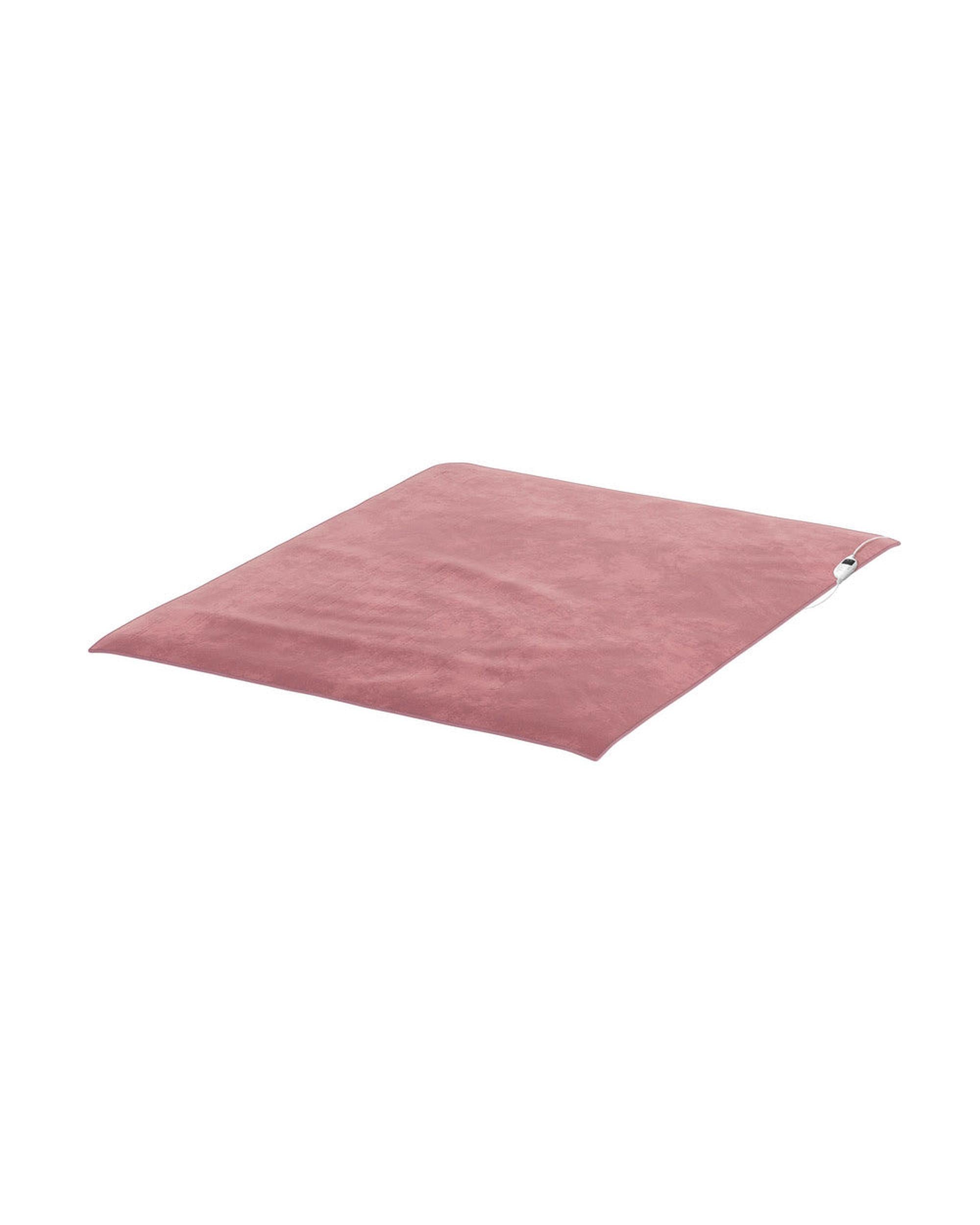 Washable Electric Heated Throw Rug Flannel Pink Bedra