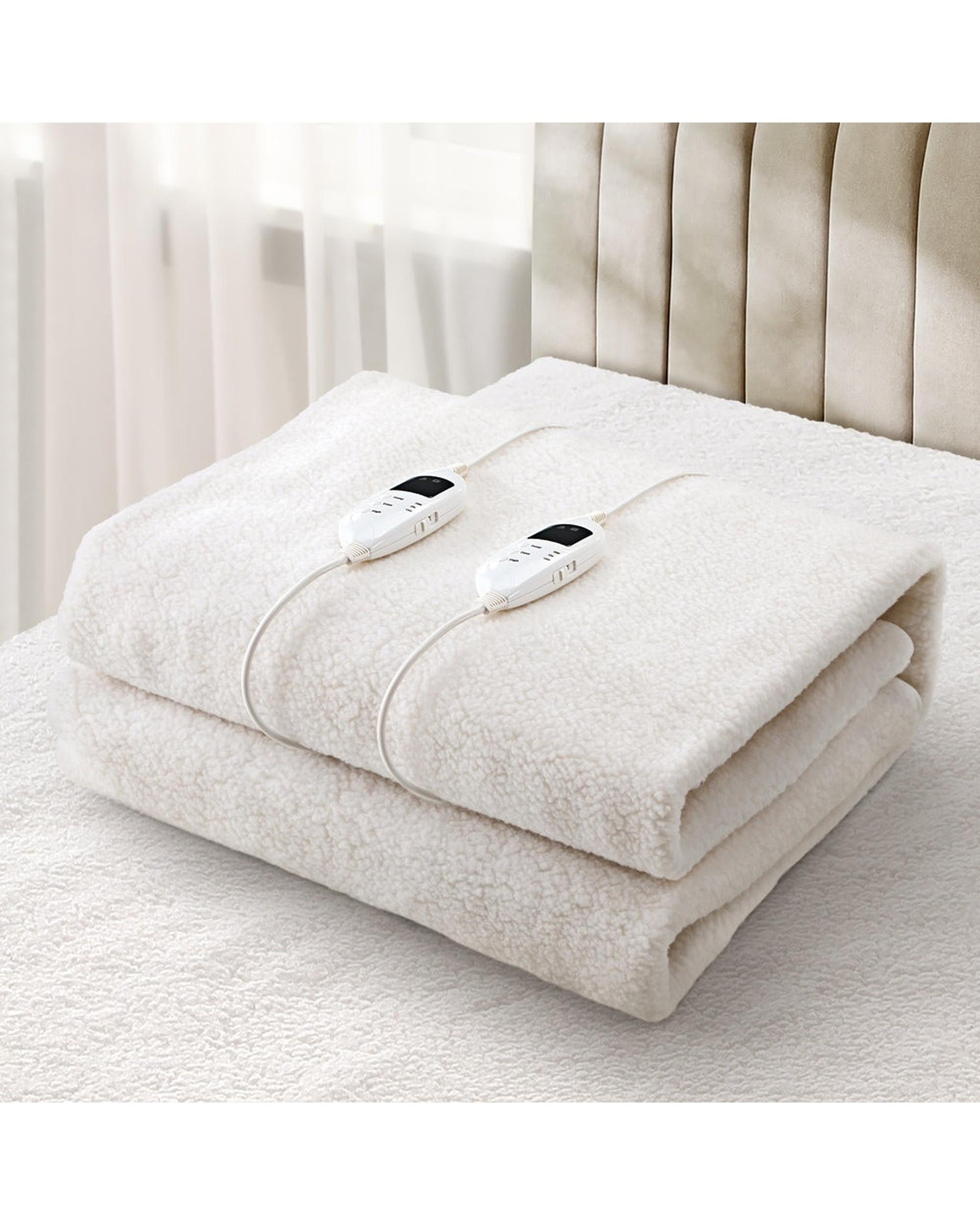 Electric Blanket Fully Fitted Fleece Heated Bedra