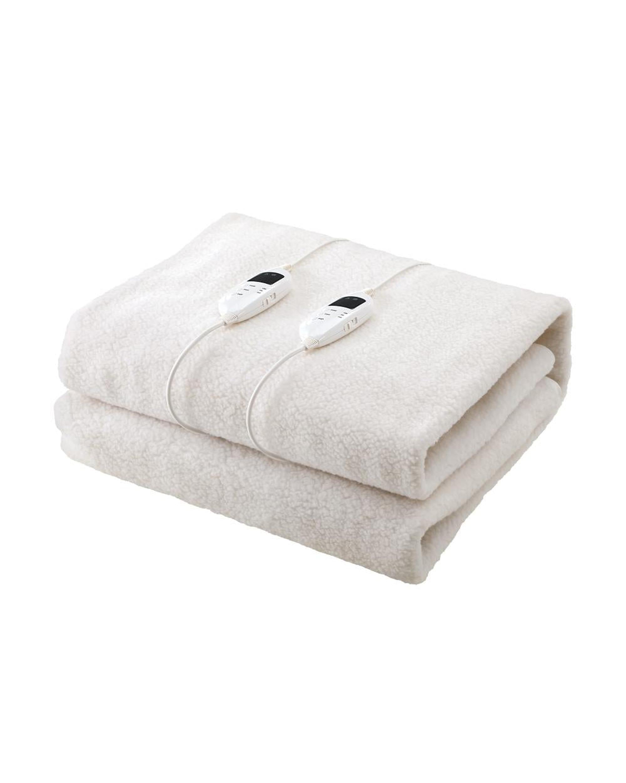 Electric Blanket Fully Fitted Fleece Heated Bedra