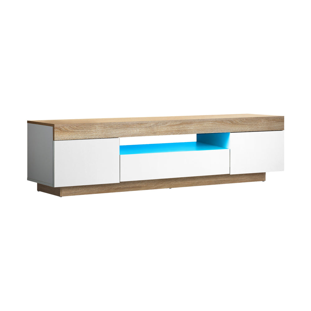 TV Stand Cabinet Entertainment Unit RGB LED 180cm Oikiture