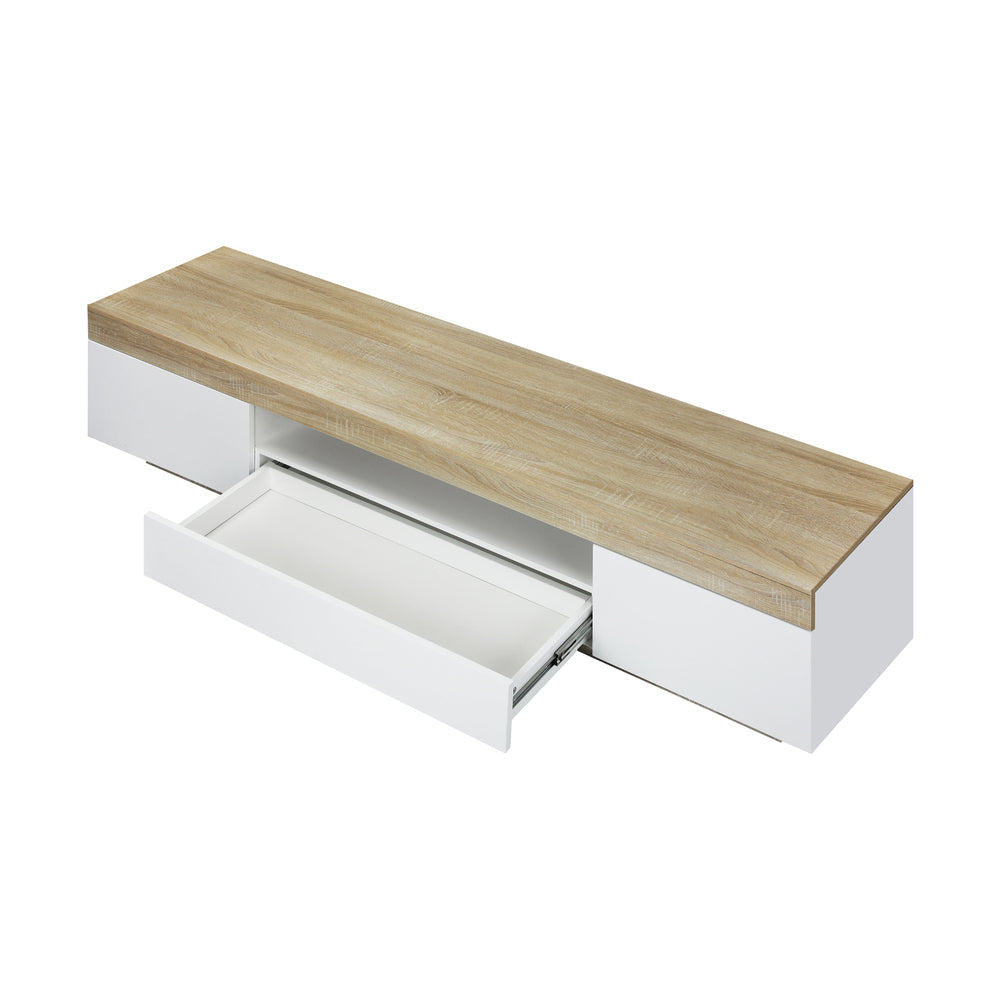 TV Stand Cabinet Entertainment Unit RGB LED 180cm Oikiture