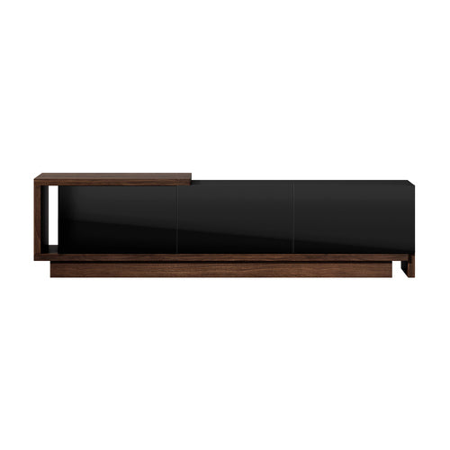 Oikiture 160-211cm Extendable TV Cabinet Entertainment Unit 3 Drawers