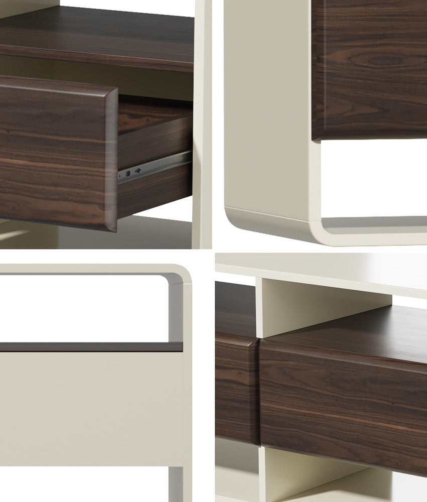 TV Cabinet Entertainment Unit Stand 3 Drawers 6 Open Shelves 140cm