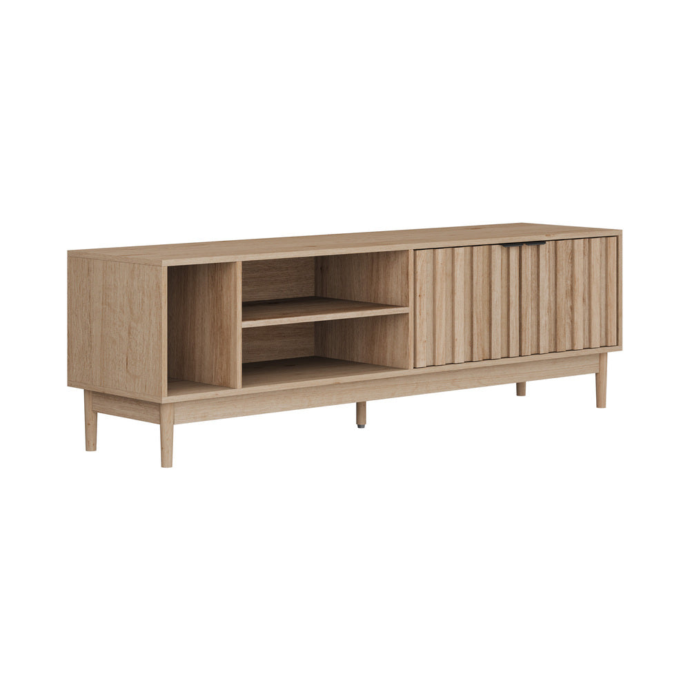 TV Cabinet Entertainment Unit Stand 160cm Natural Oikiture