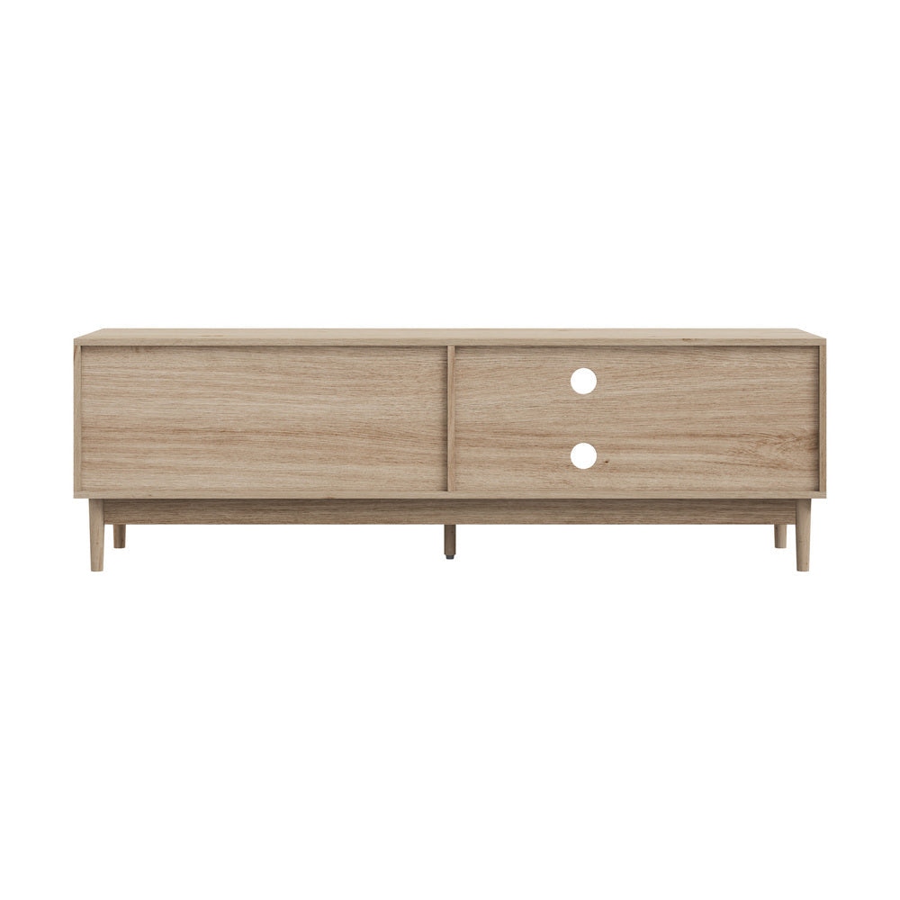 TV Cabinet Entertainment Unit Stand 160cm Natural Oikiture