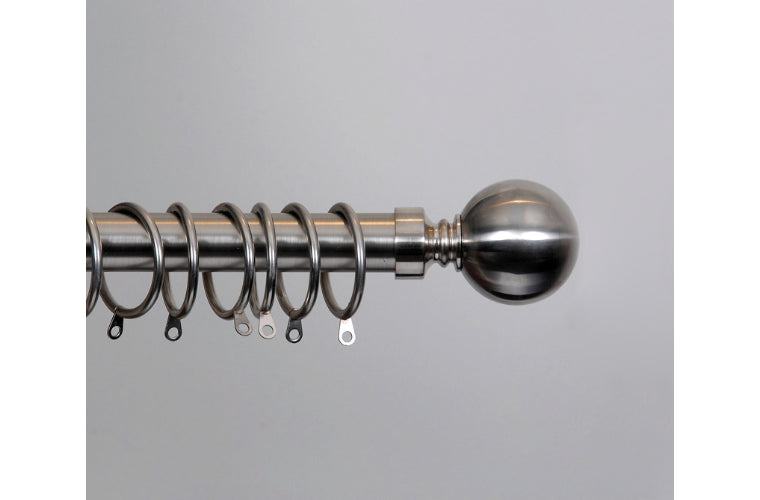 Filigree Extendable Curtain Rod Set 140cm - Silver