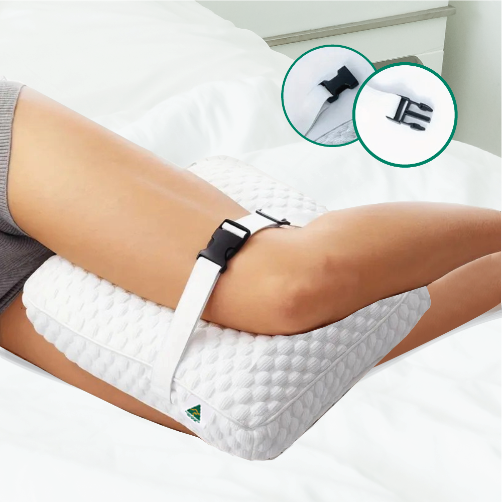 Luxor Australian Made Cooling Knee Pillow Leg Support Pillow Pregnancy Breathable Cover