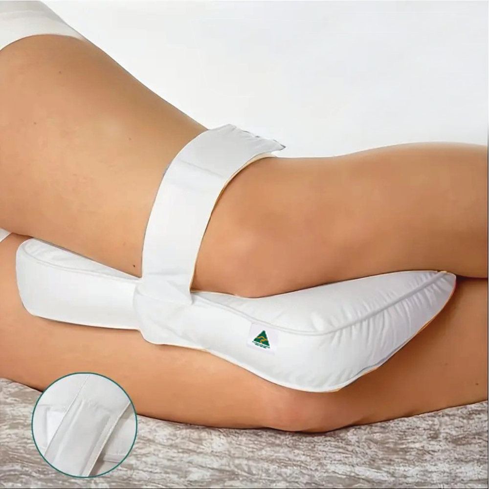 Luxor Australian Made Breathable Knee Pillow Leg Support Pillow Pregnancy Cotton Cover
