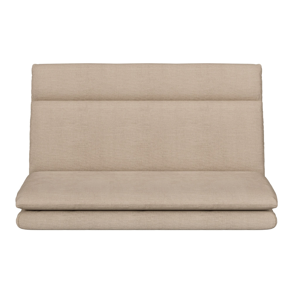 Floor Lounge Sofa Bed 2 Seater Linen Beige Artiss