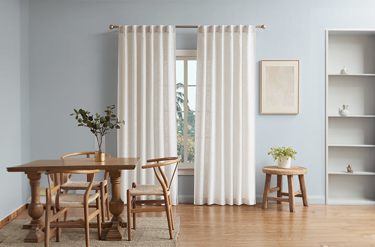 FILIGREE Flynn Sheer Single Curtain in Natural