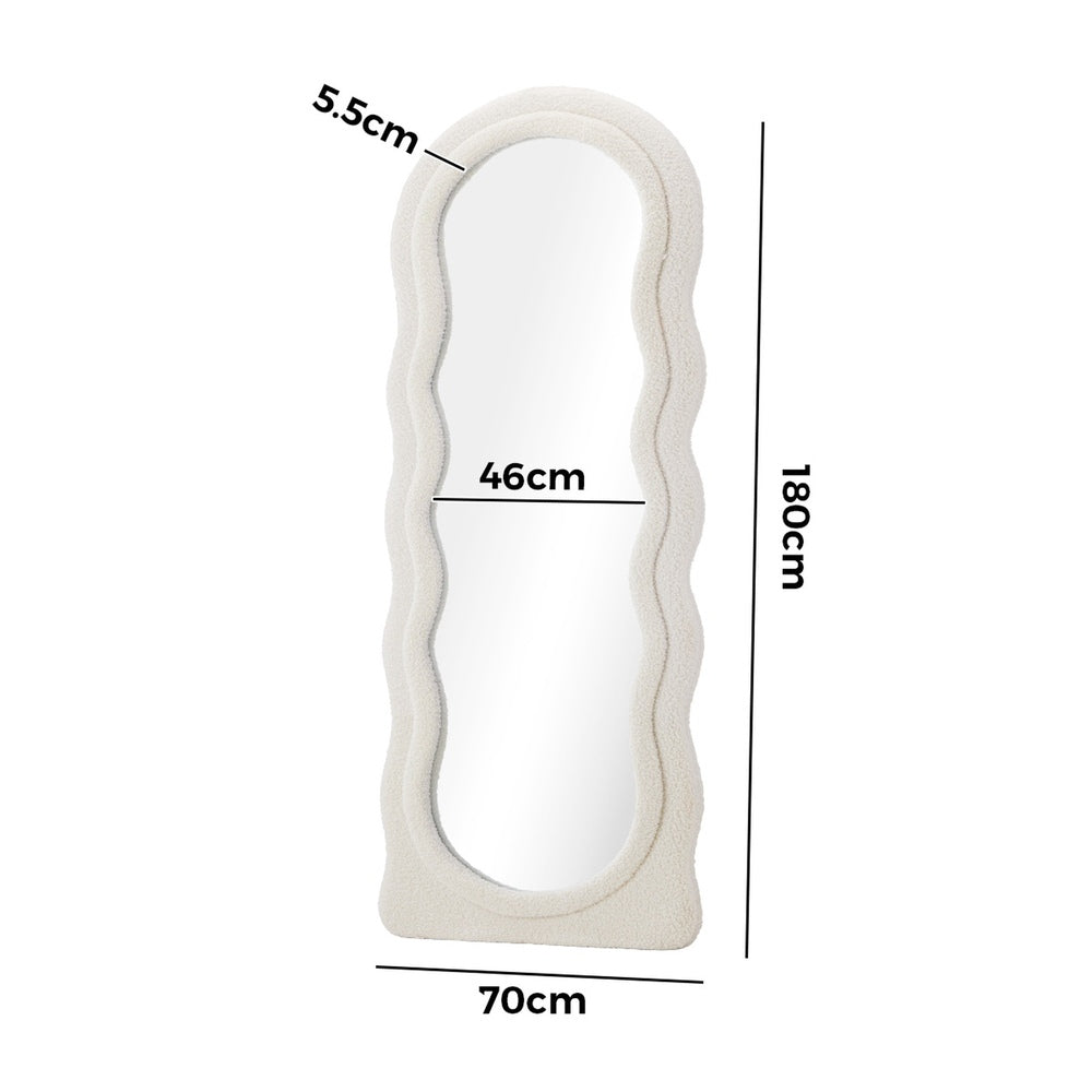 Full Length Mirror 180cm Boucle Floor Mirrors Dressing Makeup