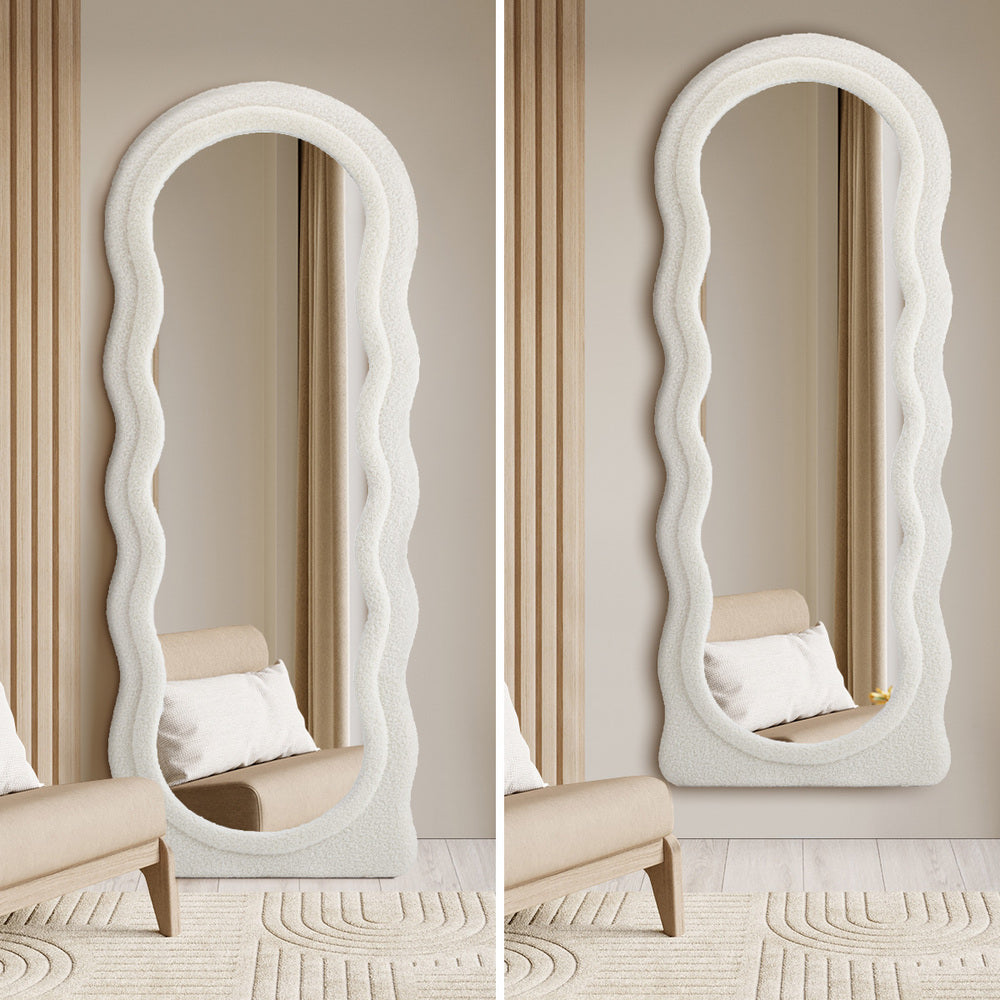 Full Length Mirror 180cm Boucle Floor Mirrors Dressing Makeup