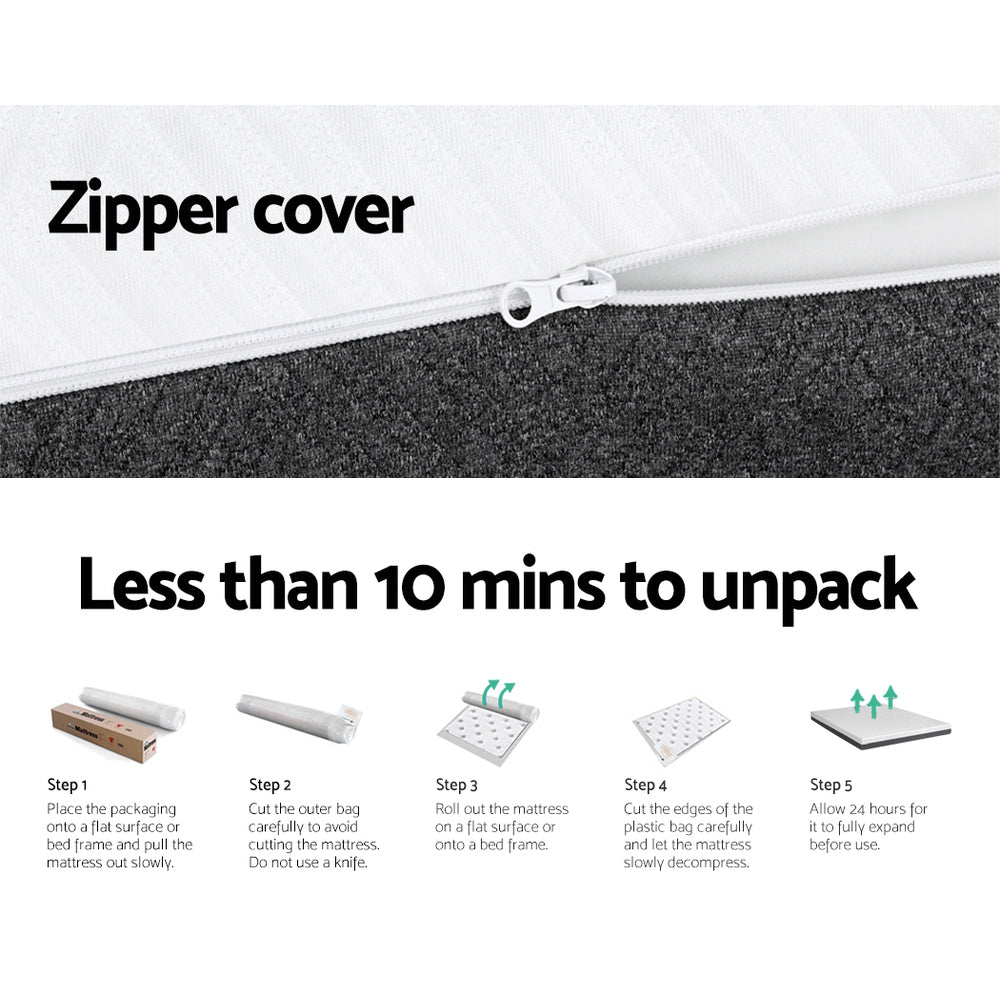 Memory Foam Mattress Bed Cool Gel Non Spring Comfort 15cm