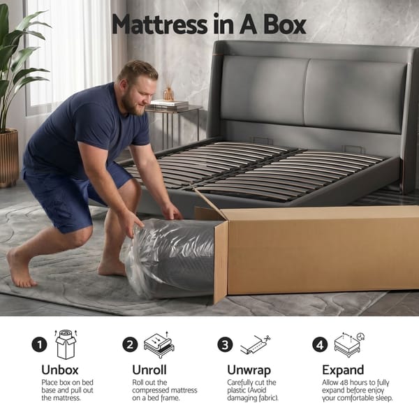 Cooling Memory Foam Mattress Medium Firm with Gel Comfort 30cm