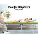 Foldable Mattress Folding Foam Single Green Artiss