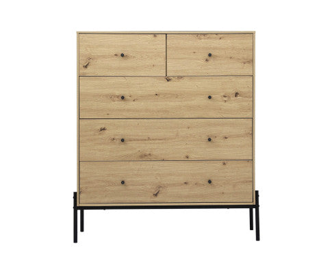 5 Chest of Drawers - ARNO Pine Artiss