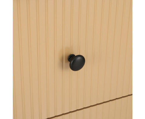 6 Chest of Drawers Flutted Front - RUTH Oak Artiss