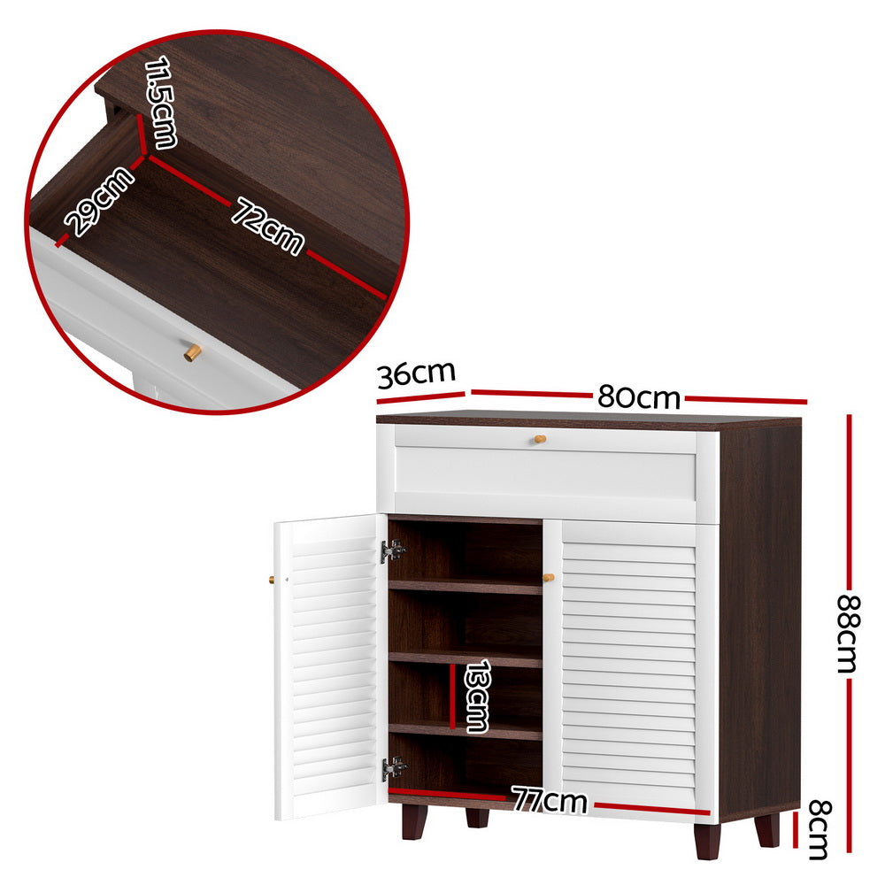 Artiss Shoe Rack Cabinet Shoes Storage Drawer 16 Pairs Big Bedding Australia