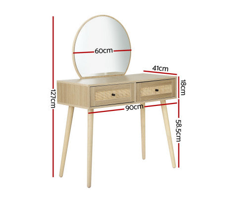 Dressing Table Set Rattan Frances Artiss