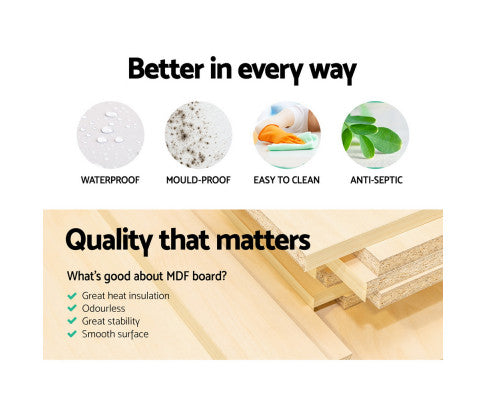 Fabric Shoe Bench with Storage Cubes - White Artiss