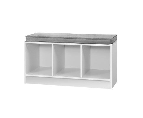 Shoe Cabinet Bench Shoes Organiser Storage Rack Shelf White Box Seat Artiss