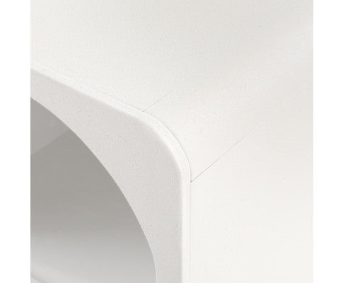 Bedside Table Shelves Side End Table Storage Nightstand White ARCHED Artiss