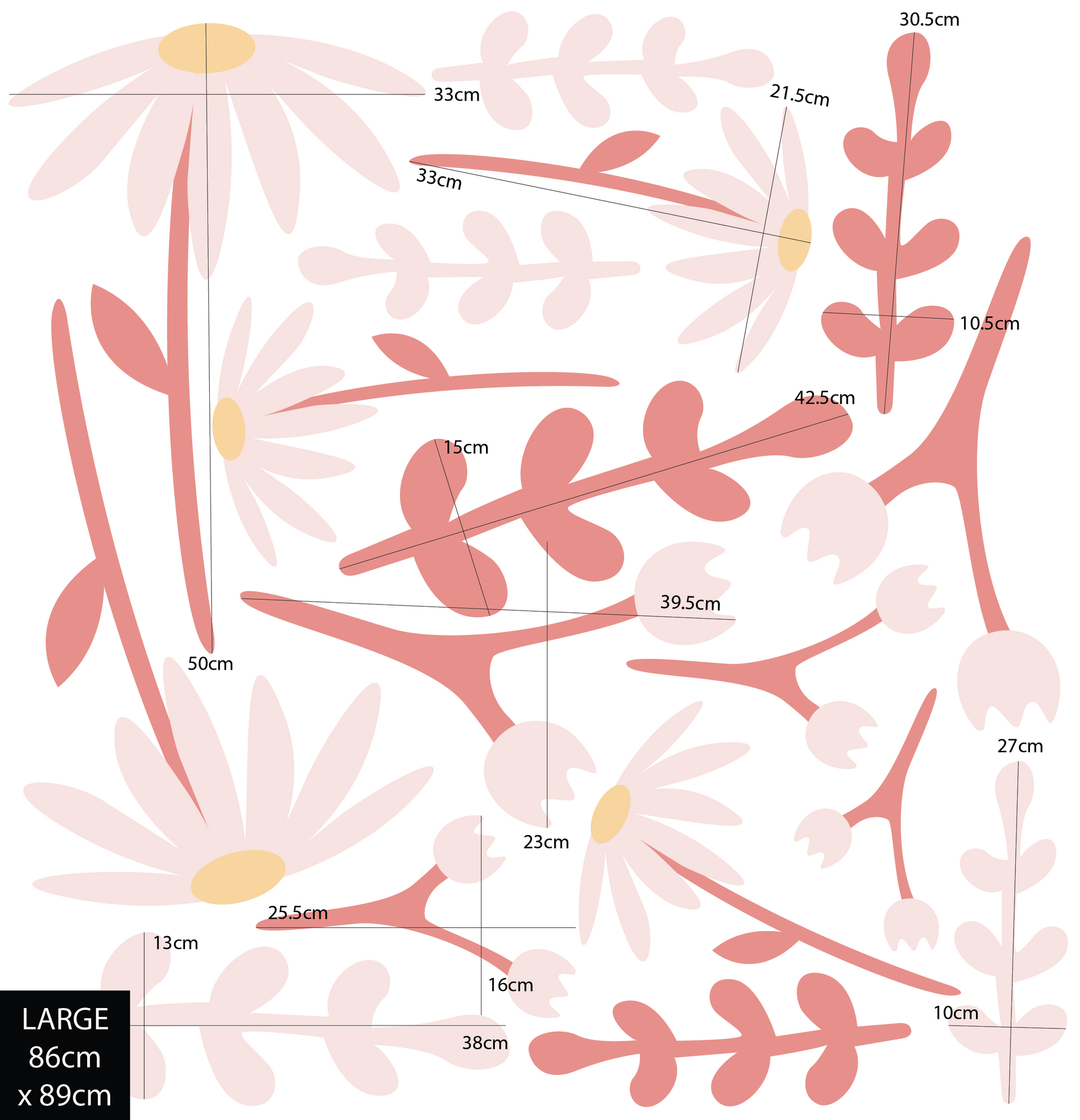 Flower Garden Polka Art Prints