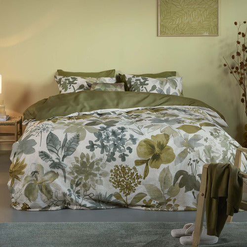 BEDDING HOUSE Lilian Green Quilt Cover Set Bedding House