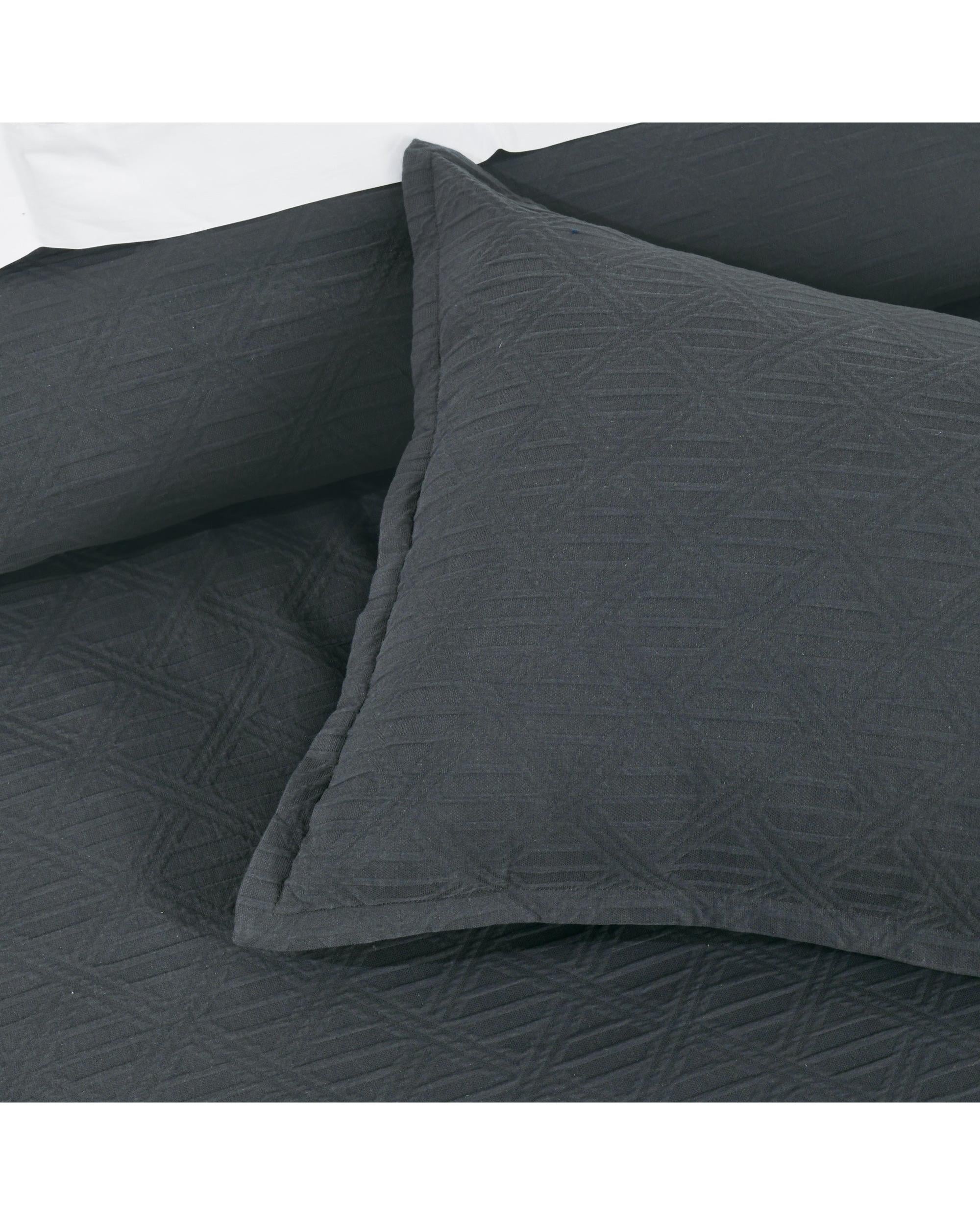 Bianca Bedding Hallston Charcoal Quilt Cover Set