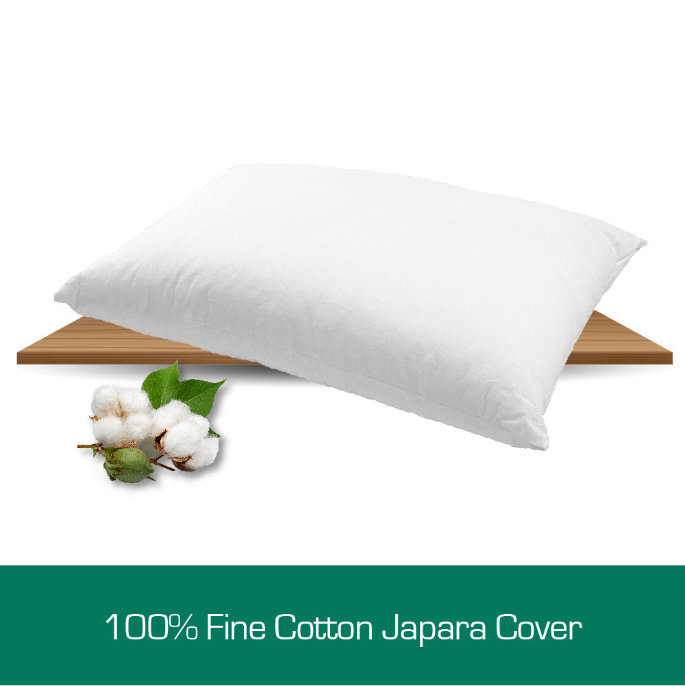 Luxor Australian Made Hotel Standard Pillows with Cotton Case