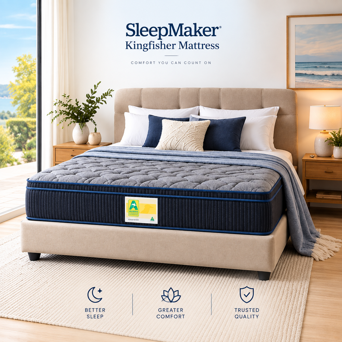 Sleepmaker Kingfisher Pocket Spring Matress -  Medium