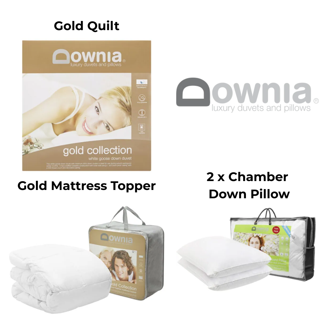 DOWNIA Super Warm Luxury Bedroom Upgrade Bundle - Queen Sheridan