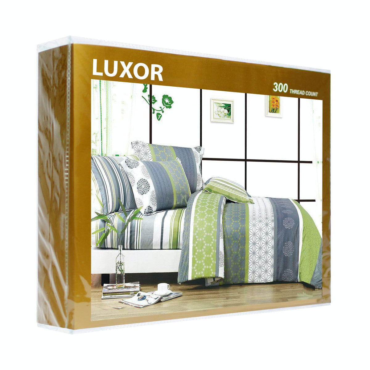 Luxor Cotton Dexter Design Quilt Doona Duvet Cover Set