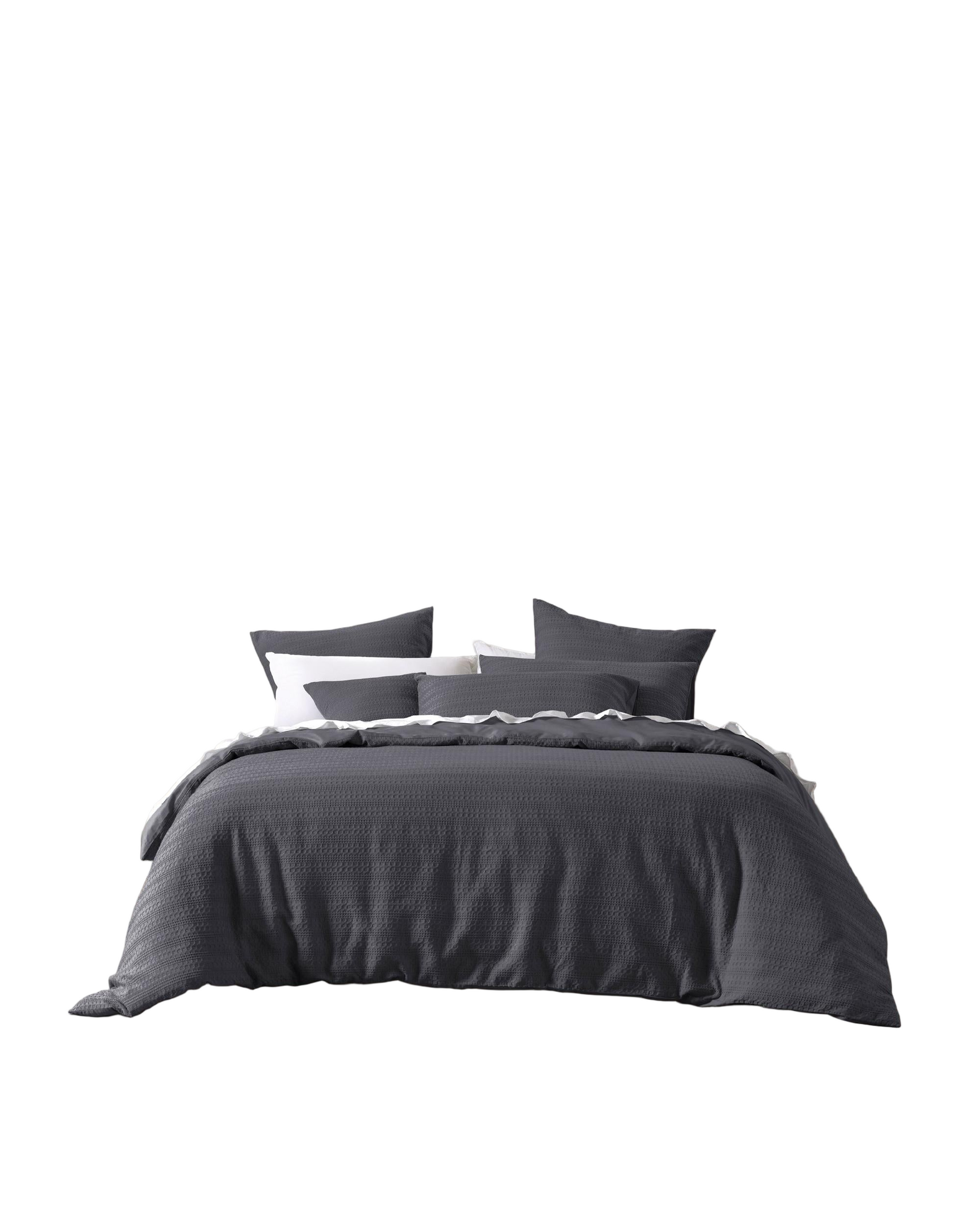 Bianca Bedding Kahlani Charcoal Quilt Cover Set Bianca Bedding