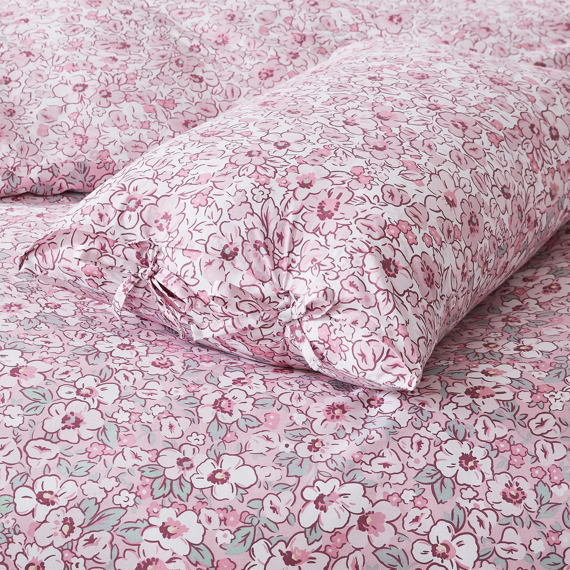 LAURA ASHLEY LIBBY QUILT COVER SET - PINK