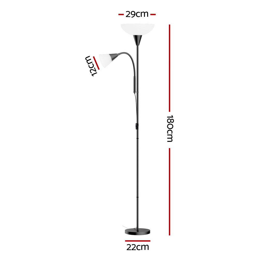 Artiss Floor Lamp Mother and Child Modern Home Living Room Office Reading Black Big Bedding Australia