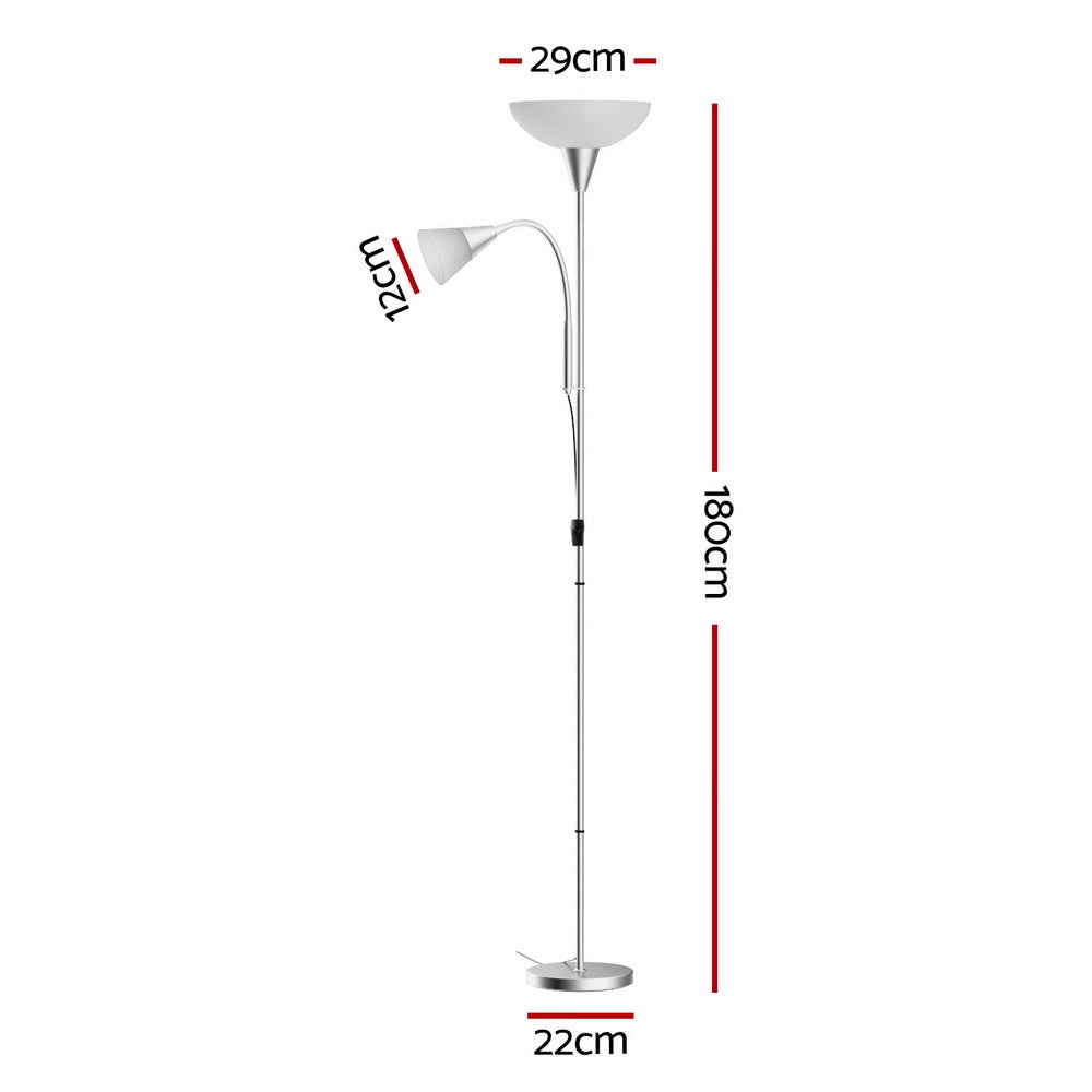 Artiss Floor Lamp Mother and Child Modern Home Living Room Office Reading Silver Big Bedding Australia