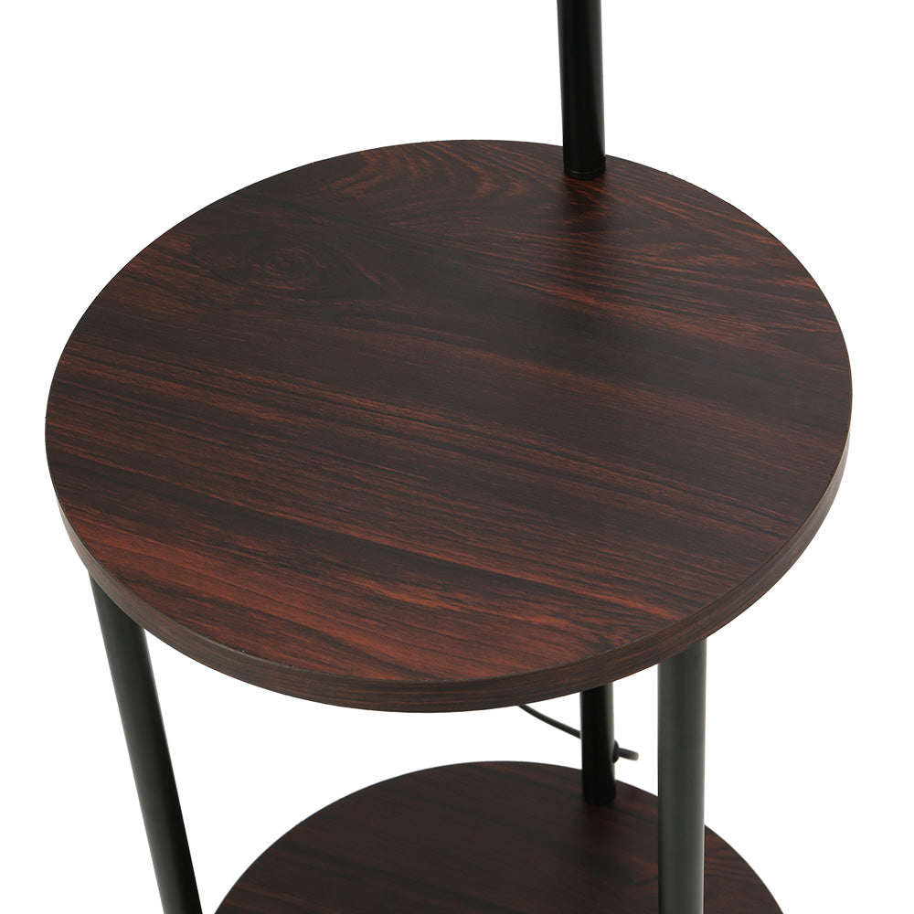 Artiss Floor Lamp 2 Tier Shelf Storage LED Light Stand Home Room Adjustable Head Big Bedding Australia