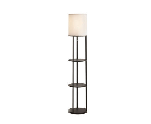 Floor Lamp 3 Tier Shelf Storage LED Light Stand Home Room Vintage Round ARTISS