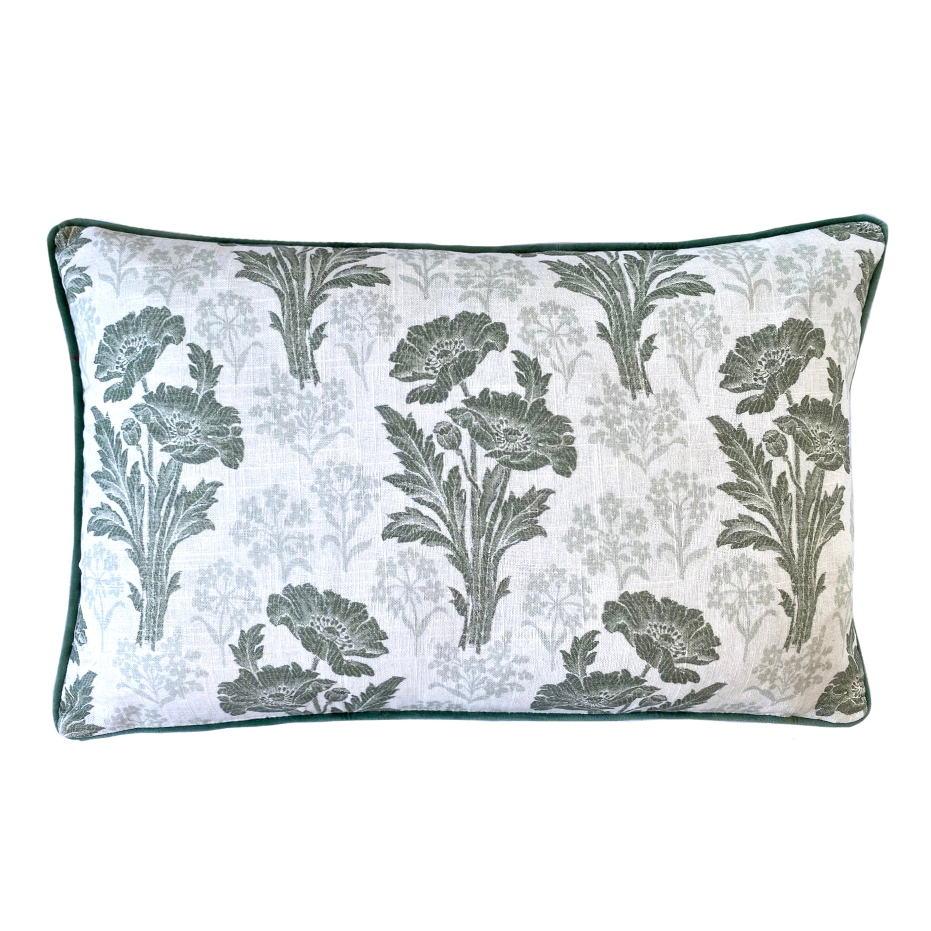 LAURA ASHLEY | TAPESTRY BLOOM HEDGEROW GREEN 40X60CM FILLED CUSHION Laura Ashley