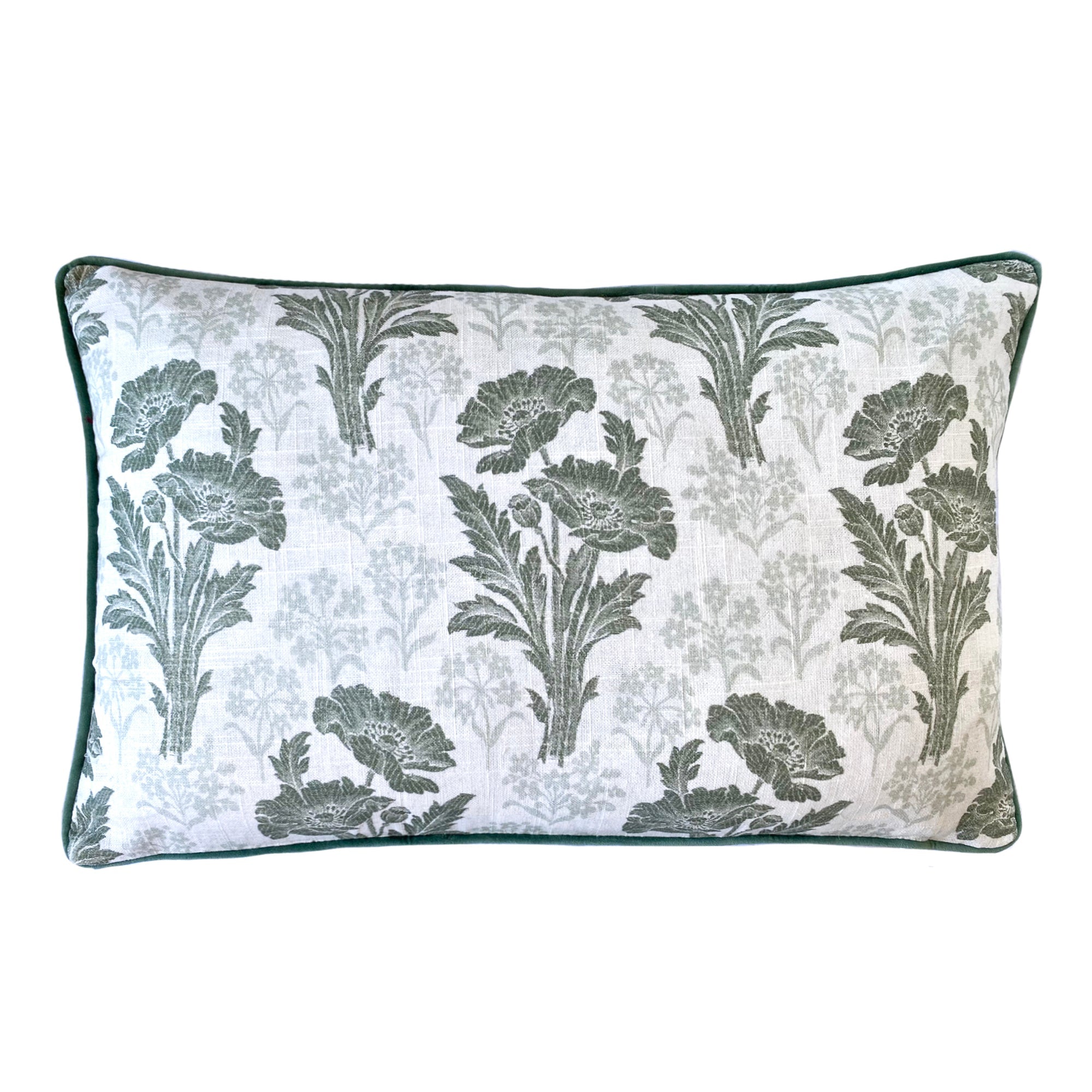 LAURA ASHLEY | TAPESTRY BLOOM HEDGEROW GREEN 40X60CM FILLED CUSHION Laura Ashley